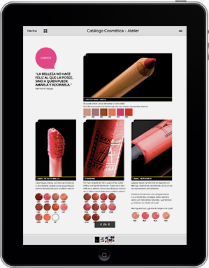 Digital catalogs of beauty sector