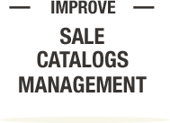 Manage sales catalogues in the most quick and effective way